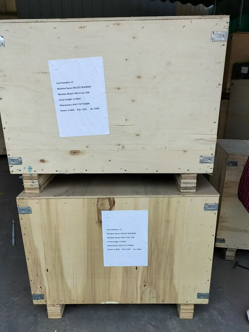 feed pellet machine delivery