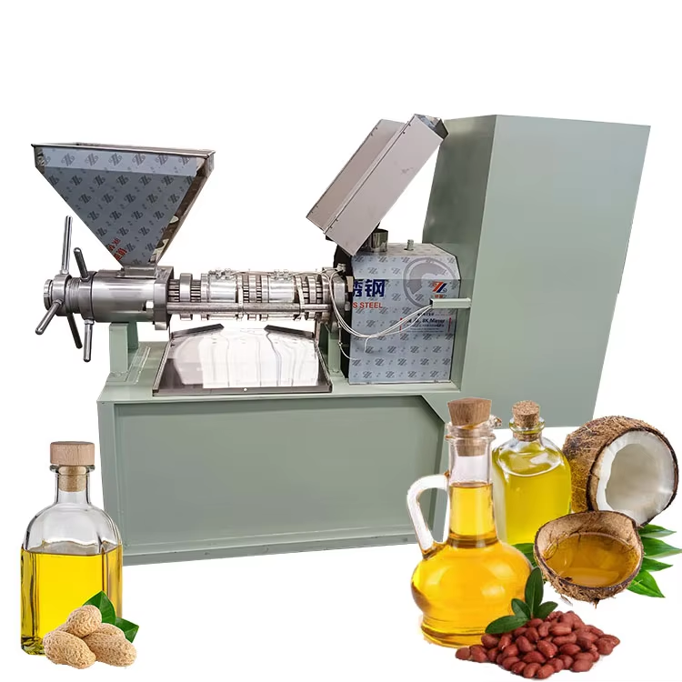 Pellet Machinery, Crusher, Mixer, Cooler, Packing MachineScrew Oil Press ZS-ZY 100