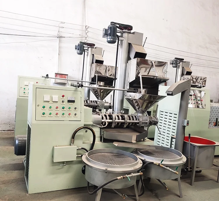Pellet Machinery, Crusher, Mixer, Cooler, Packing MachineAutomatic Screw Oil Press ZS-ZYJ-125