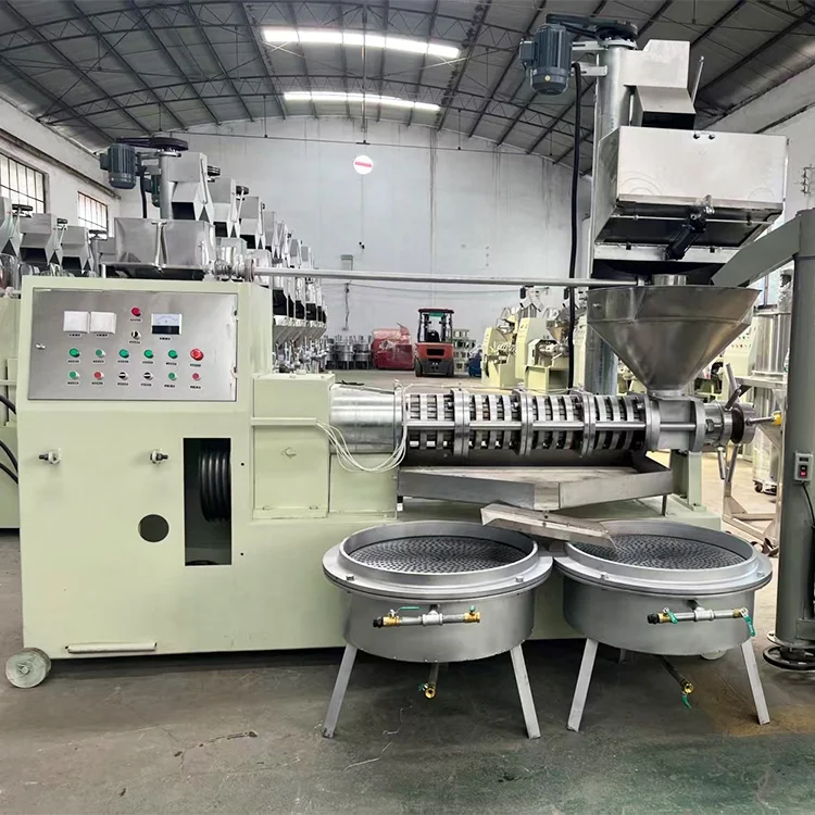 Pellet Machinery, Crusher, Mixer, Cooler, Packing MachineAutomatic Screw Oil Press ZS-ZYJ-125