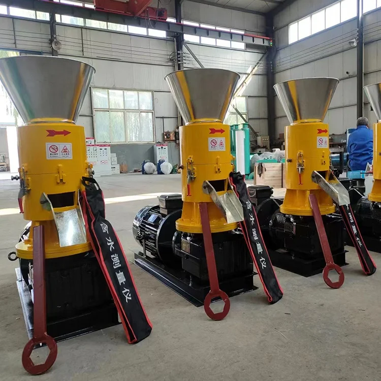 Pellet Machinery, Crusher, Mixer, Cooler, Packing MachineFlat Die Wood Pellet Machine SKJ200