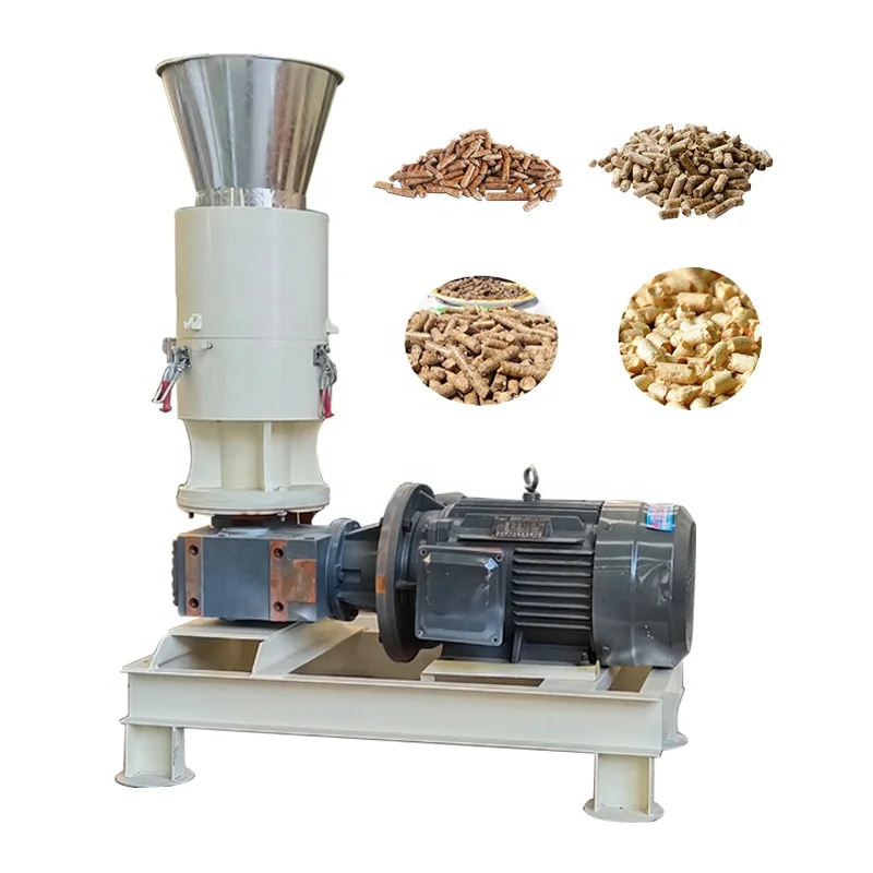 Pellet Machinery, Crusher, Mixer, Cooler, Packing MachineFlat Die Wood Pellet Machine SKJ200