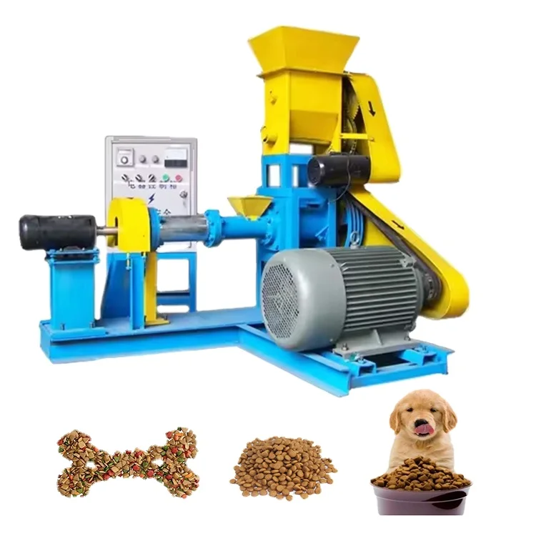 Pellet Machinery, Crusher, Mixer, Cooler, Packing Machinefish feed extruder