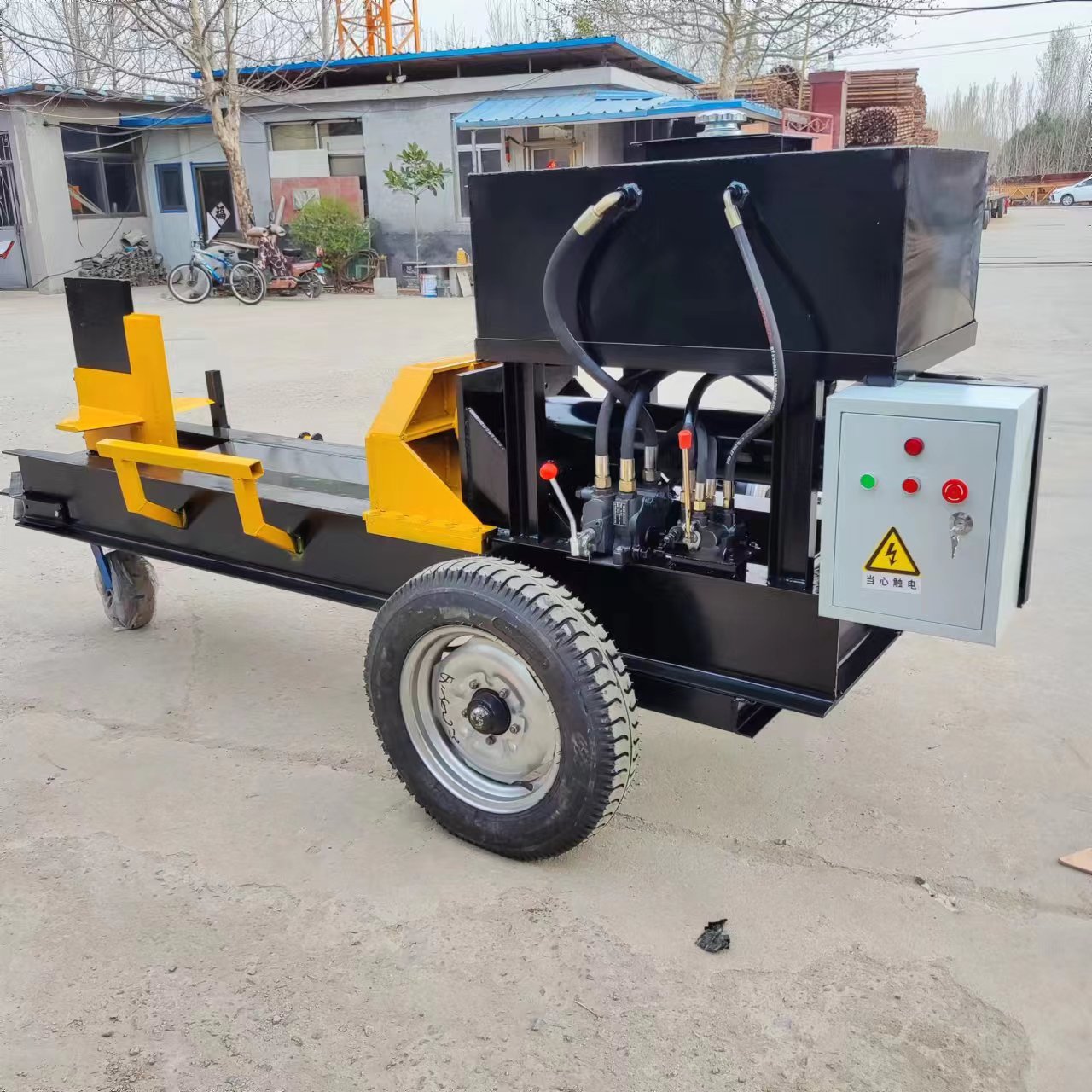 Pellet Machinery, Crusher, Mixer, Cooler, Packing MachineDiesel Log Splitter