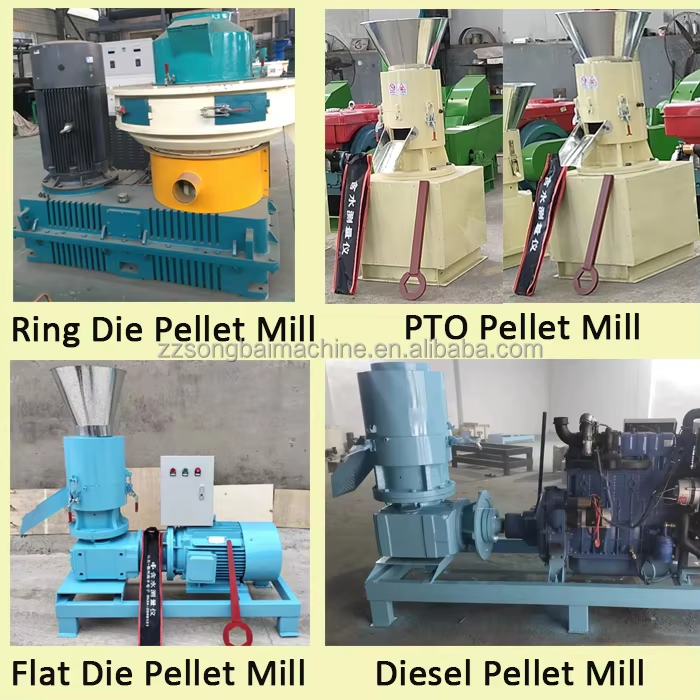 Pellet Machinery, Crusher, Mixer, Cooler, Packing MachineFlat Die Pellet Machine