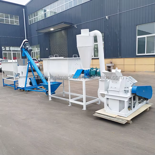 Pellet Machinery, Crusher, Mixer, Cooler, Packing MachineFeed Pellet Production Line