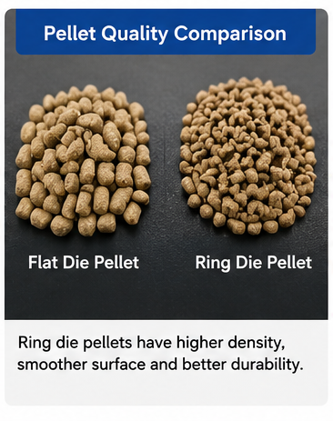 Pellet Machinery, Crusher, Mixer, Cooler, Packing Machine.Flat Die vs Ring Die Feed Pellet Machine: Which One Is Right for You?